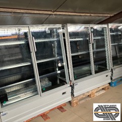 Vitrine murale basse de 3 modules EPTA Multifesh Plus • 3m85 - 6 portes vitrées (de 2018)
