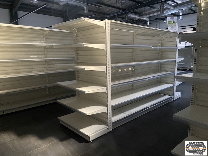 Destockage Lot Rayonnage M Tallique Gondoles Pour Magasin