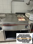 Module cuisson Angelo Po sur coffre : Bain marie Gn1/1 +1/3 & dessus neutre avec colonne eau