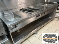 Monobloc électrique bain-marie + friteuse + gril/sauteuse Küppersbush