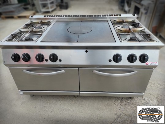 Piano de cuisson professionnel – fourneau au gaz plaque coup de feu